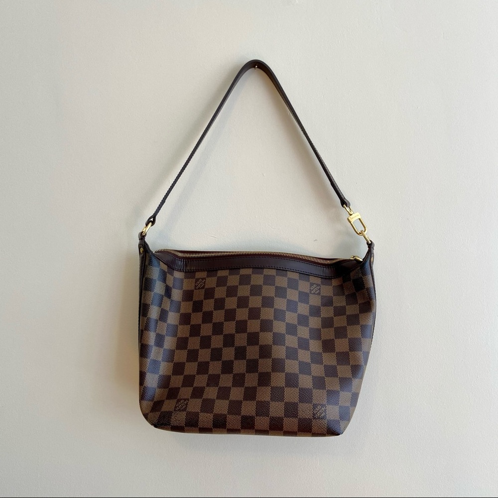LOUIS VUITTON Illovo MM Damier Ebene Top Handle Bag
